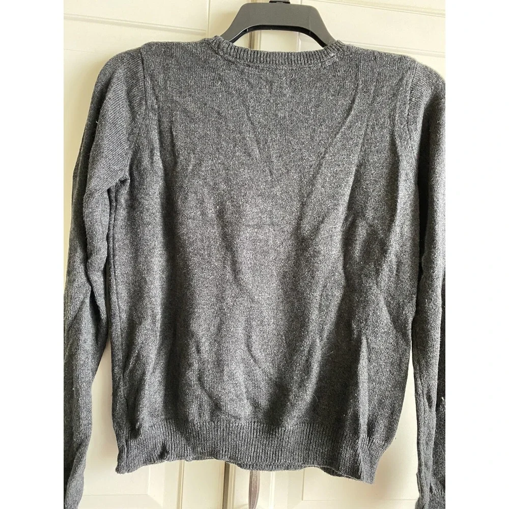 Gymboree Girl Size 14 Pullover‎ Gray Embroidered Sweater  Invent Your Future